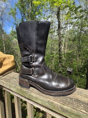 Men's GUIDEGEAR Black Leather Engineer Boots